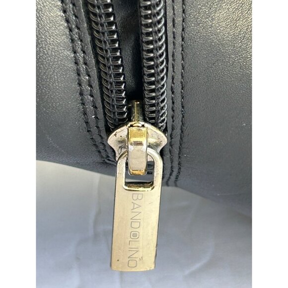 Bandalino Womens Black Leather Biker boots Ankle Boots Size 7.5M - Picture 7 of 12